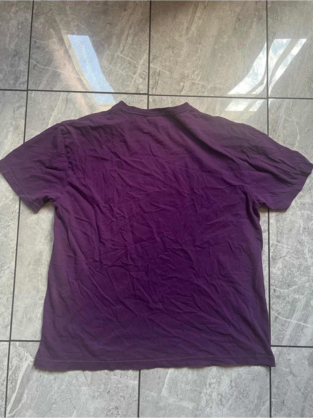 VTG 90s Polo Ralph Lauren Purple T-Shirt Orange Pony Made In Mariana Islands S